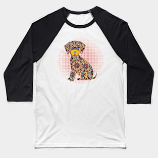 Dog Mandala Baseball T-Shirt